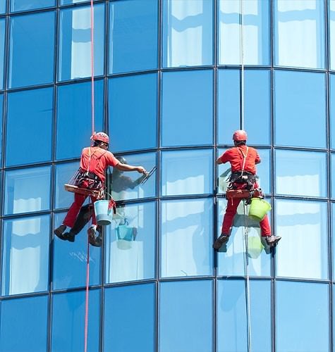 Мытье фасадов промальпинистами в Георгиевске